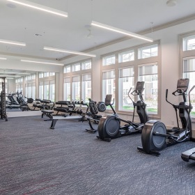Fitness Center brightly lit fitness center